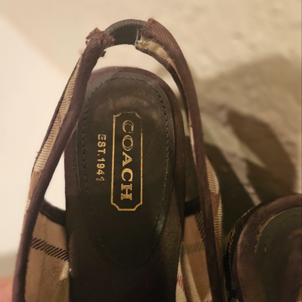 Brown COACH Wedges